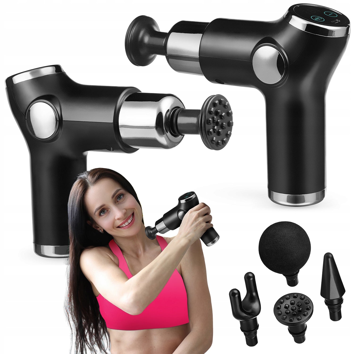 GYMTEK XM100 BODY, BACK, NECK, FOOT MASSAGE GUN HEADS