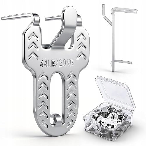 GYPSUM BOARD WALL HOOKS WITHOUT DRILLING METAL 20 PCS. METAL