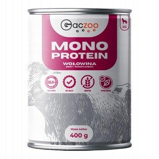 Gaczoo Karma Mono Protein Wet Dog Food Beef 400g