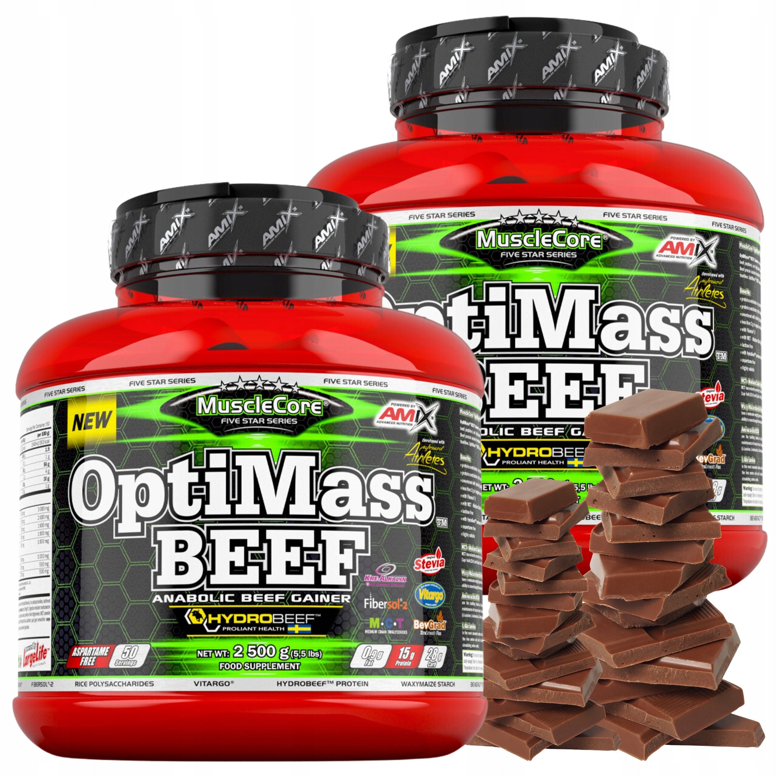 Gainer 5kg BCAA Vitargo Beef Protein Fiber Glutamine Creatine Monohydrate