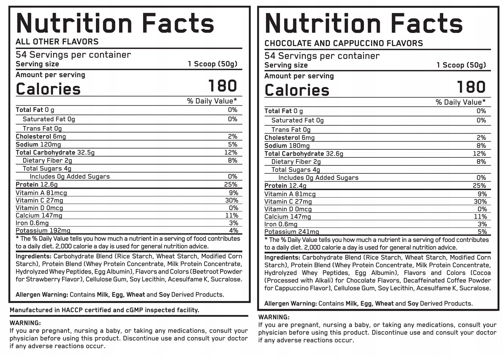 Gainer Chocolate Powder Everbuild Nutrition 2700 g Expiration date not specified