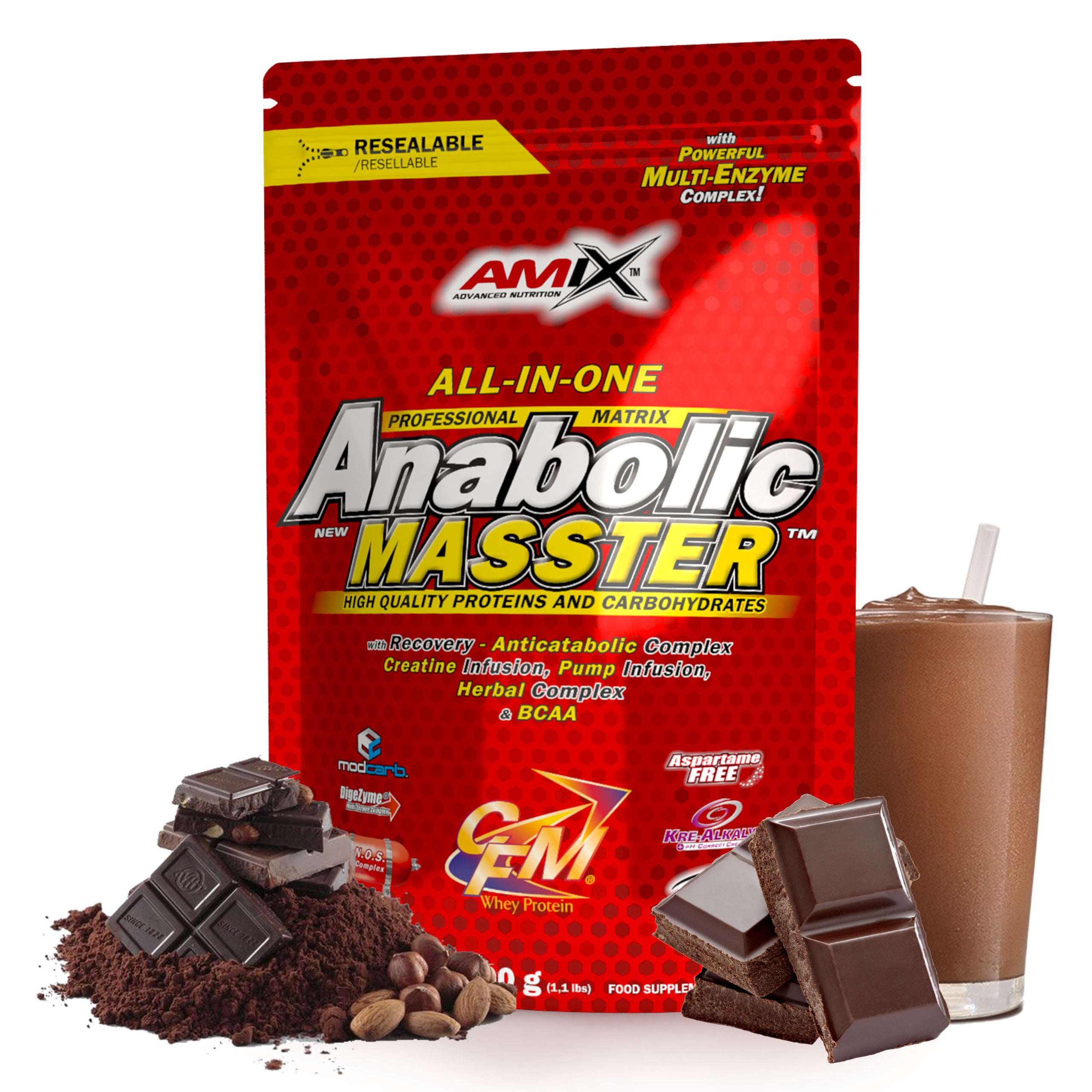 Gainer Conditioner 45 Percent Protein 500 g Chocolate Creatine BCAA CFM