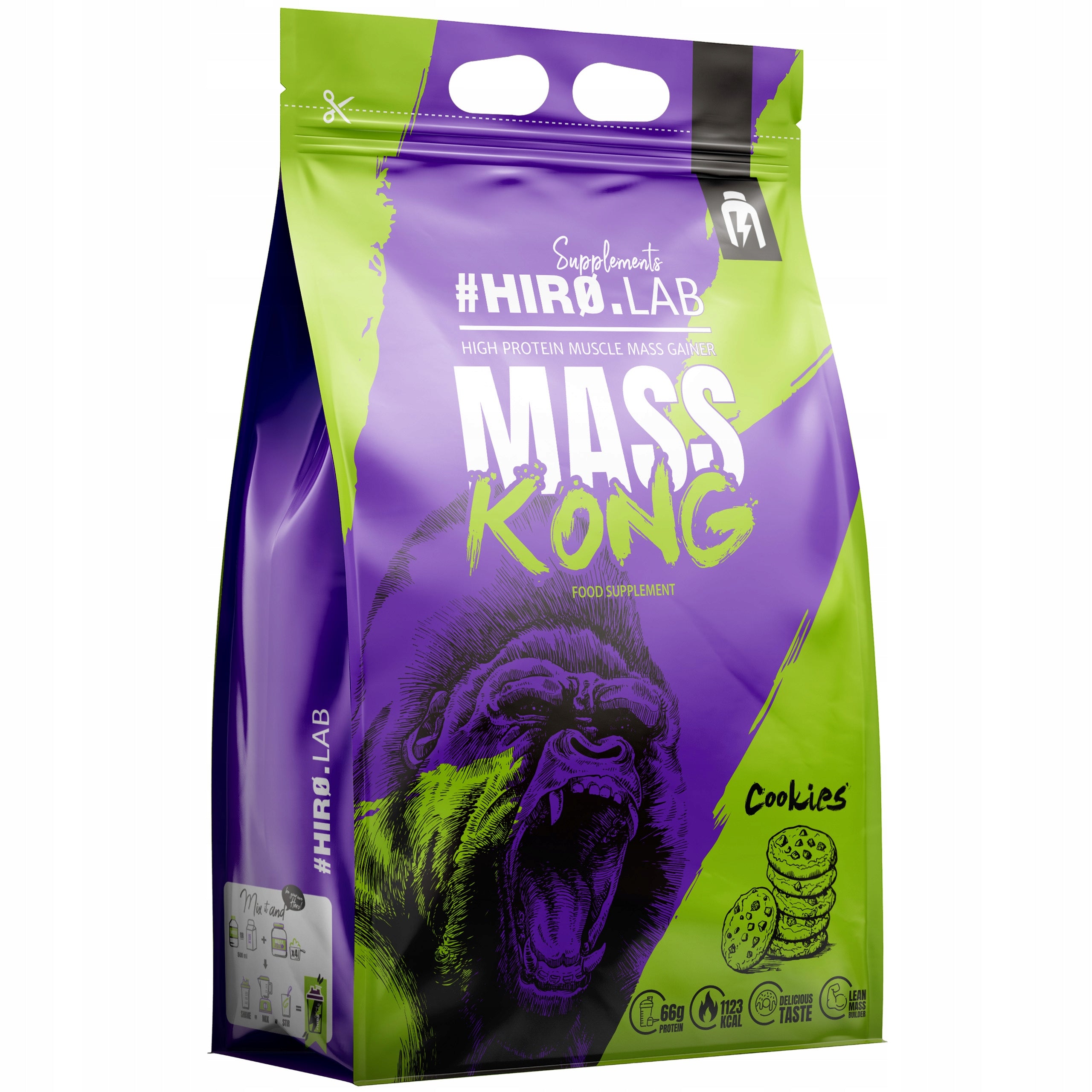 Gainer HIRO.LAB Mass Kong 3000g Cookies