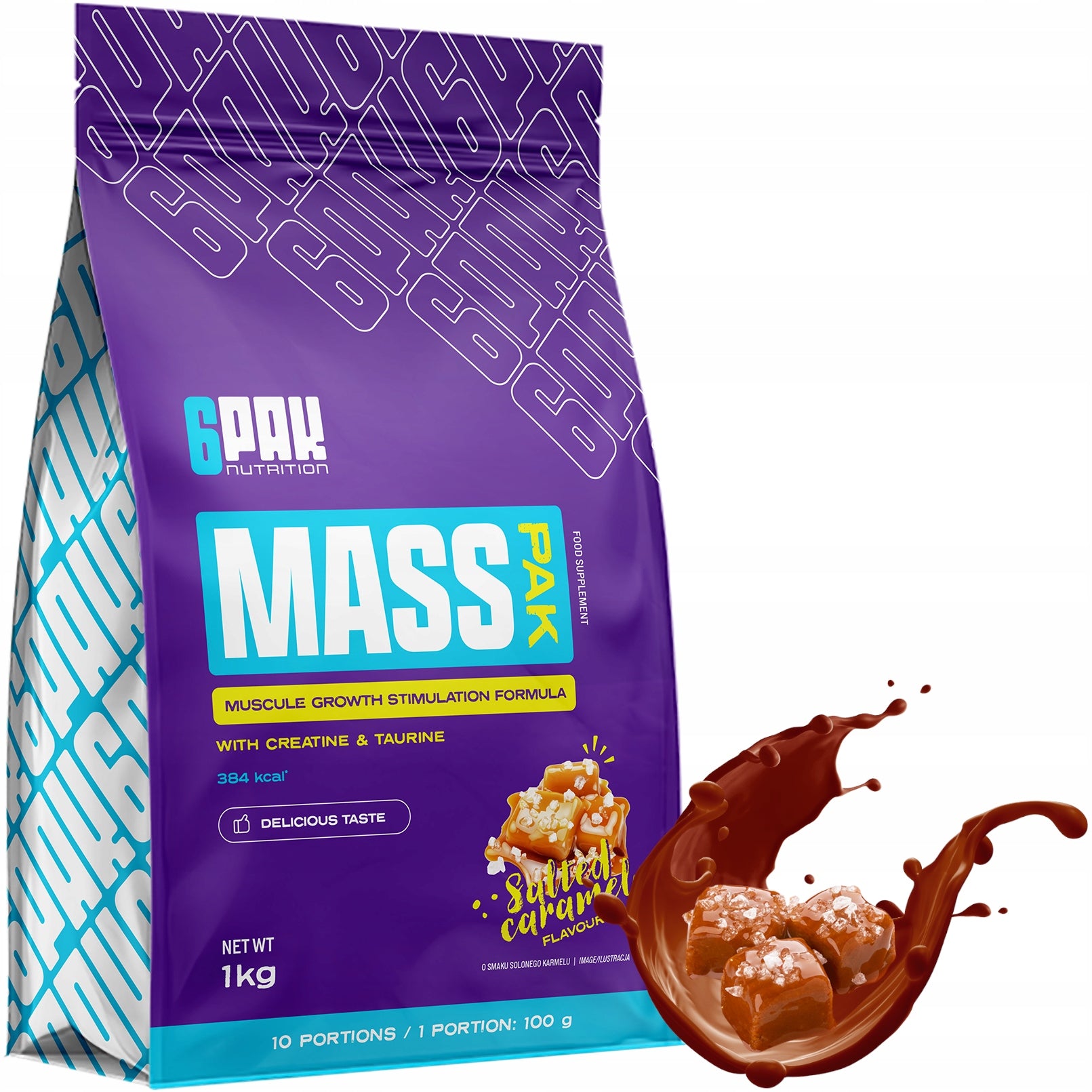 Gainer MASS PAK 1000g Complex PROTEIN Carbohydrates Creatine Whey Protein WPC