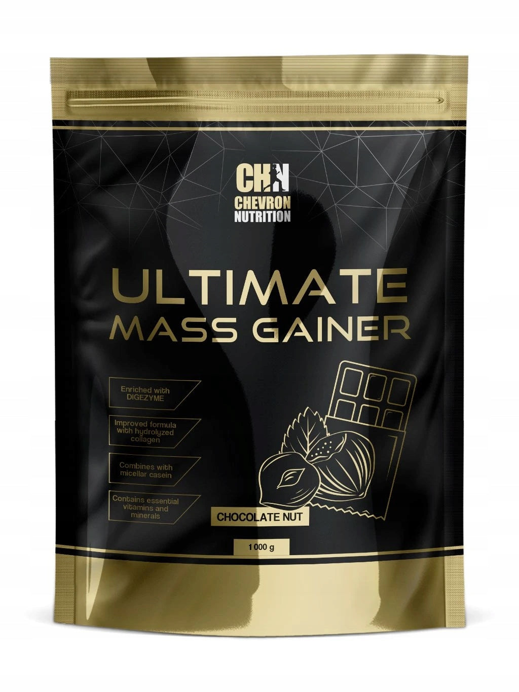 Gainer as described Chevron Nutrition 1000 g Packaging status original