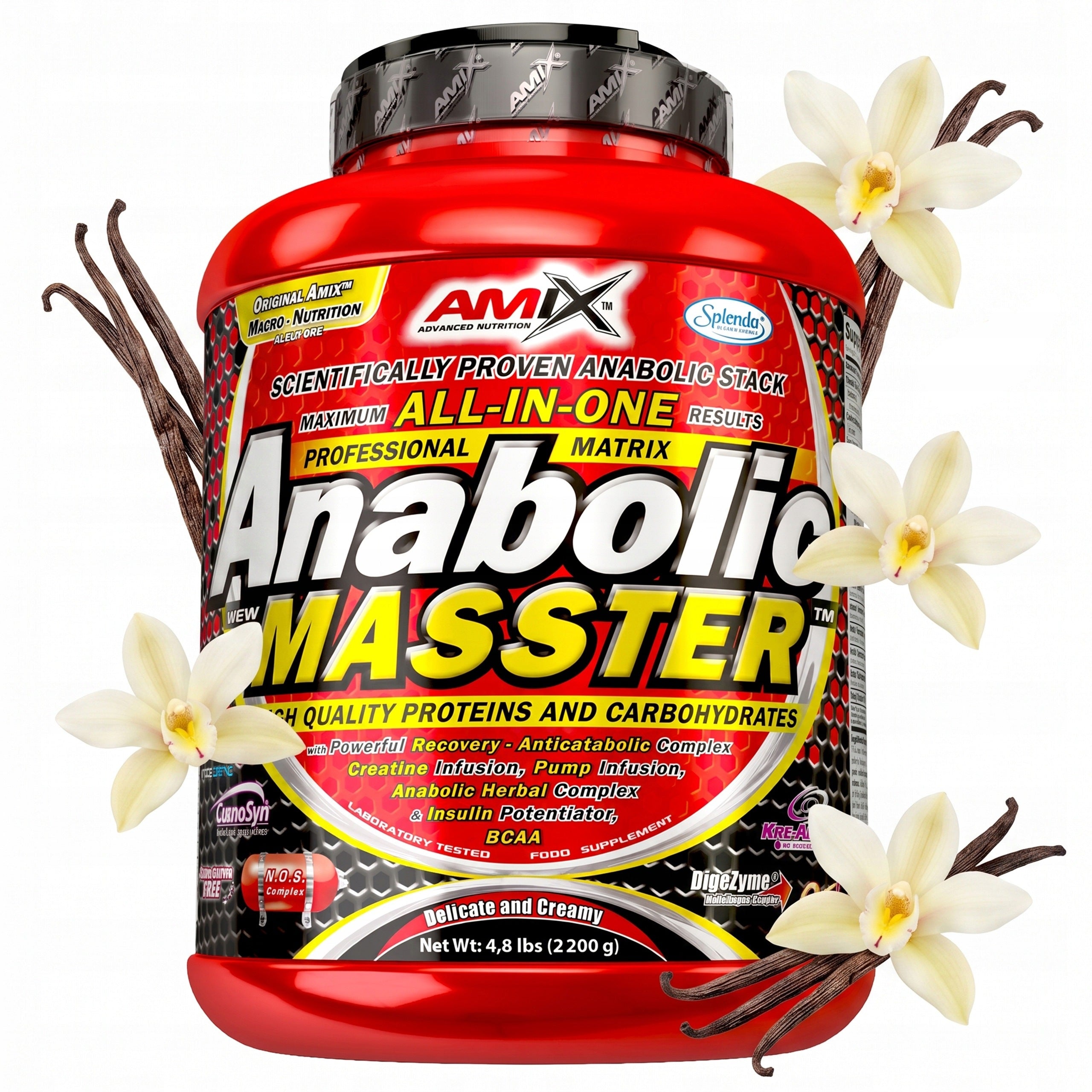 Gainer conditioner for muscle mass 2 kg vanilla protein creatine BCAA EAA
