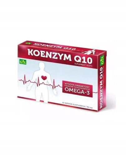 Gal Coenzyme Q10 vitamin E unsaturated fatty acids 60 capsules