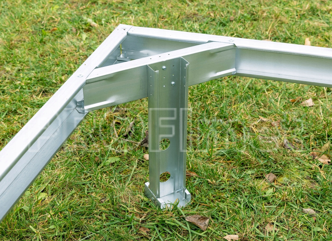 Galvanized foundation for greenhouses 3x4m steel Width 3 m