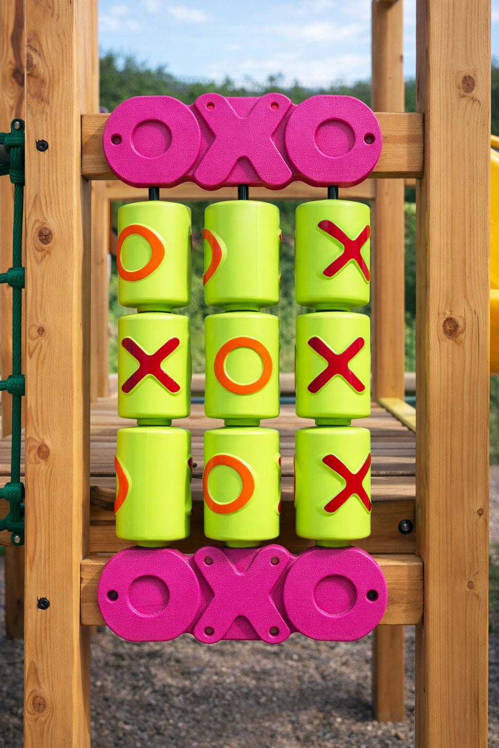 Game Circle and Cross OXO for Square Toys Educational Panel Green Heather Manufacturer code 501
