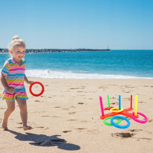 Game Ringo Arcade Toy for Kids to Throw Hoops Movement Disc Packaging status original