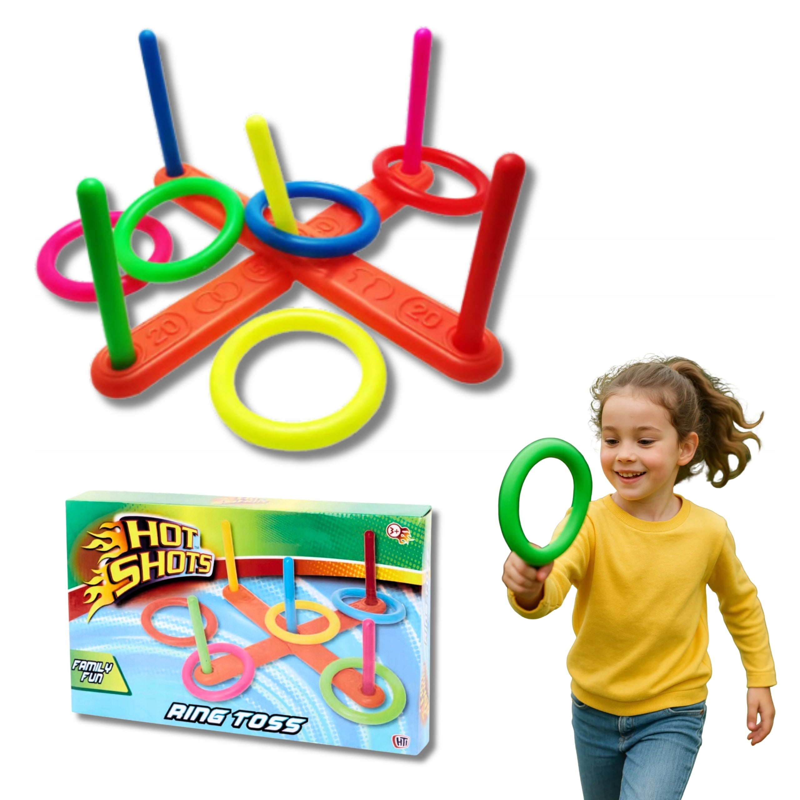 Game Ringo Arcade Toy for Kids to Throw Hoops Movement Disc