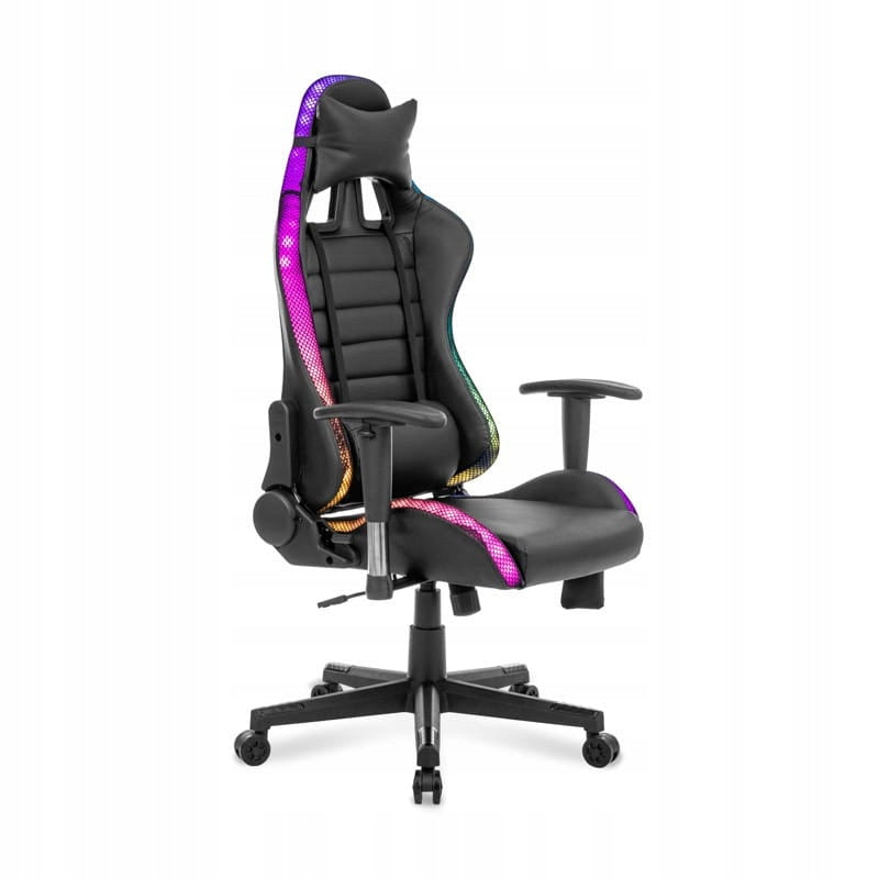 Gaming Chair Black Swivel Chair Adjustable LED Armrest EAN (GTIN) 5902659147189