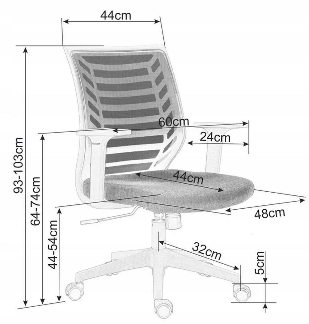 Gaming Chair Blue/Grey for Playing Games 100kg SIGNAL Manufacturer code OBRQ320N
