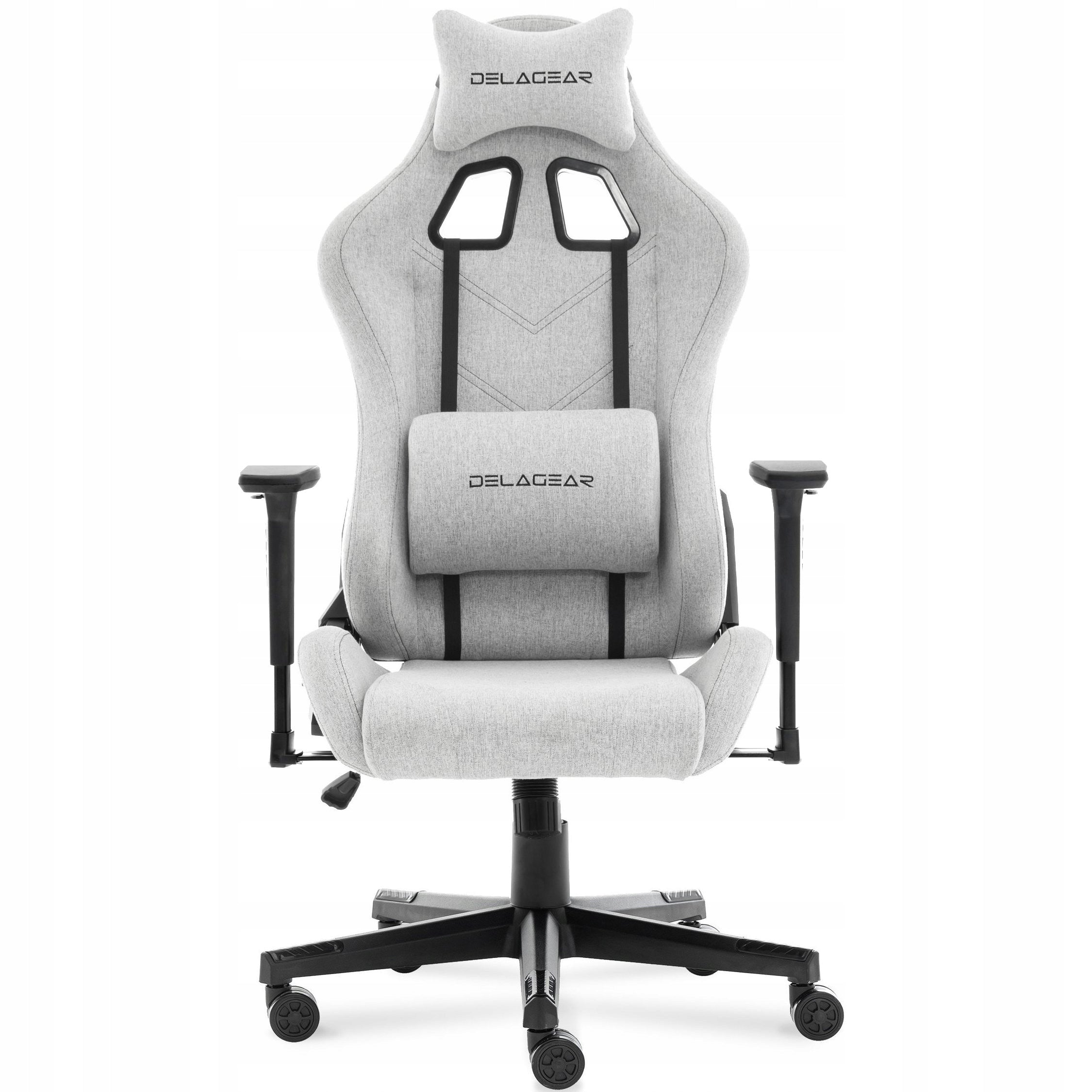 Gaming Chair DELAGEAR G 606 Adjustable Rotating Bucket Material Upholstery color gray