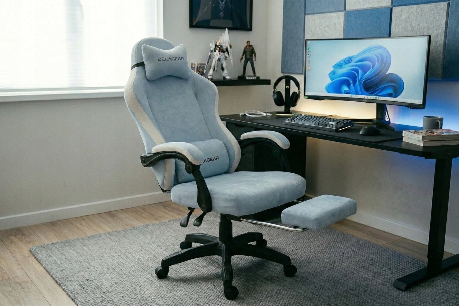 Gaming Chair Delagear G 325 Blue Material Manufacturer code 5904261532513