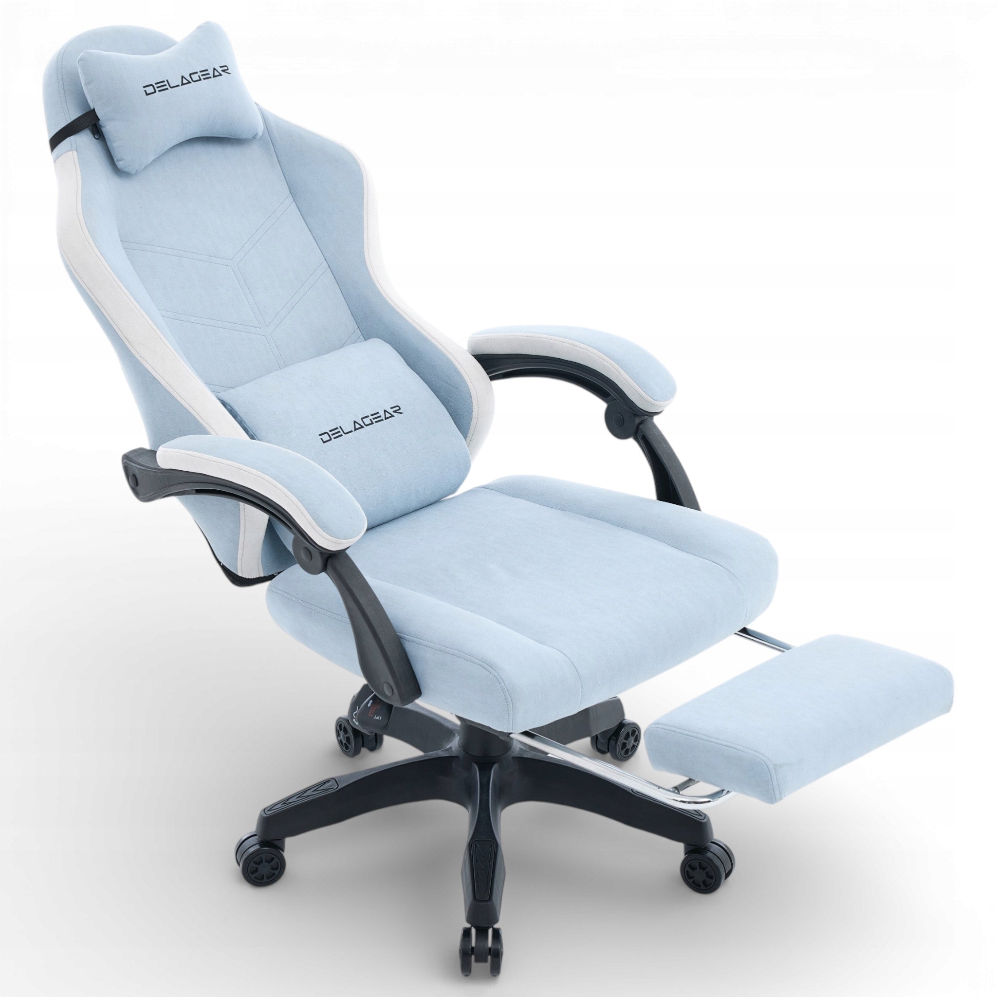 Gaming Chair Delagear G 325 Blue Material Model Delagear G 325 Niebieski Materiałowy