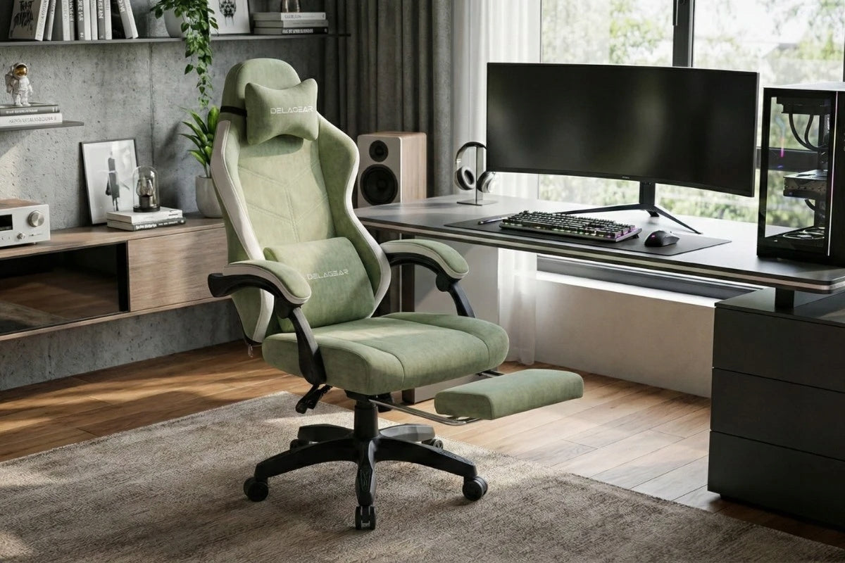 Gaming Chair Delagear G 325 Green Material Manufacturer code 5904261532520