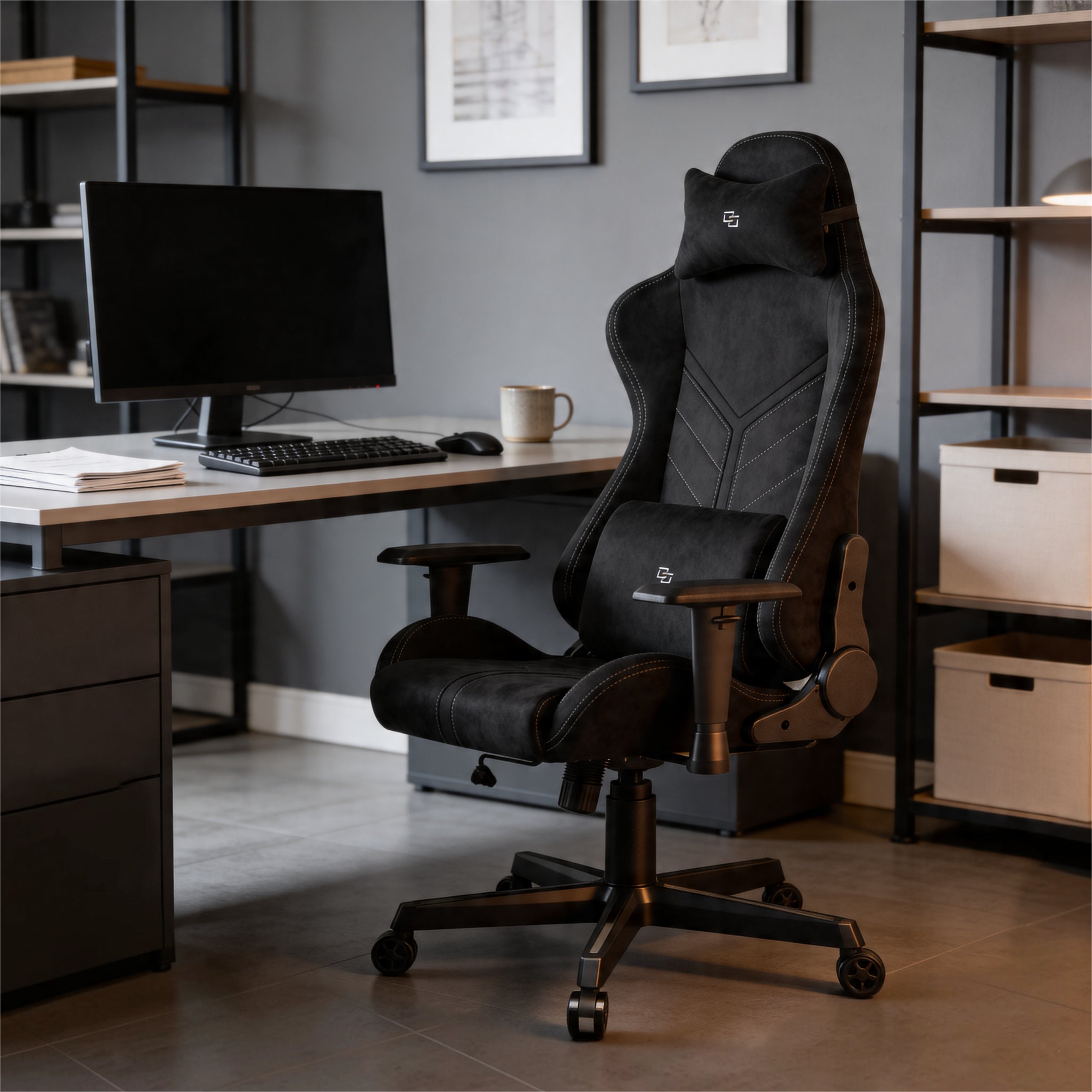 Gaming Chair Delagear G 525 Black Material Brand Delagear