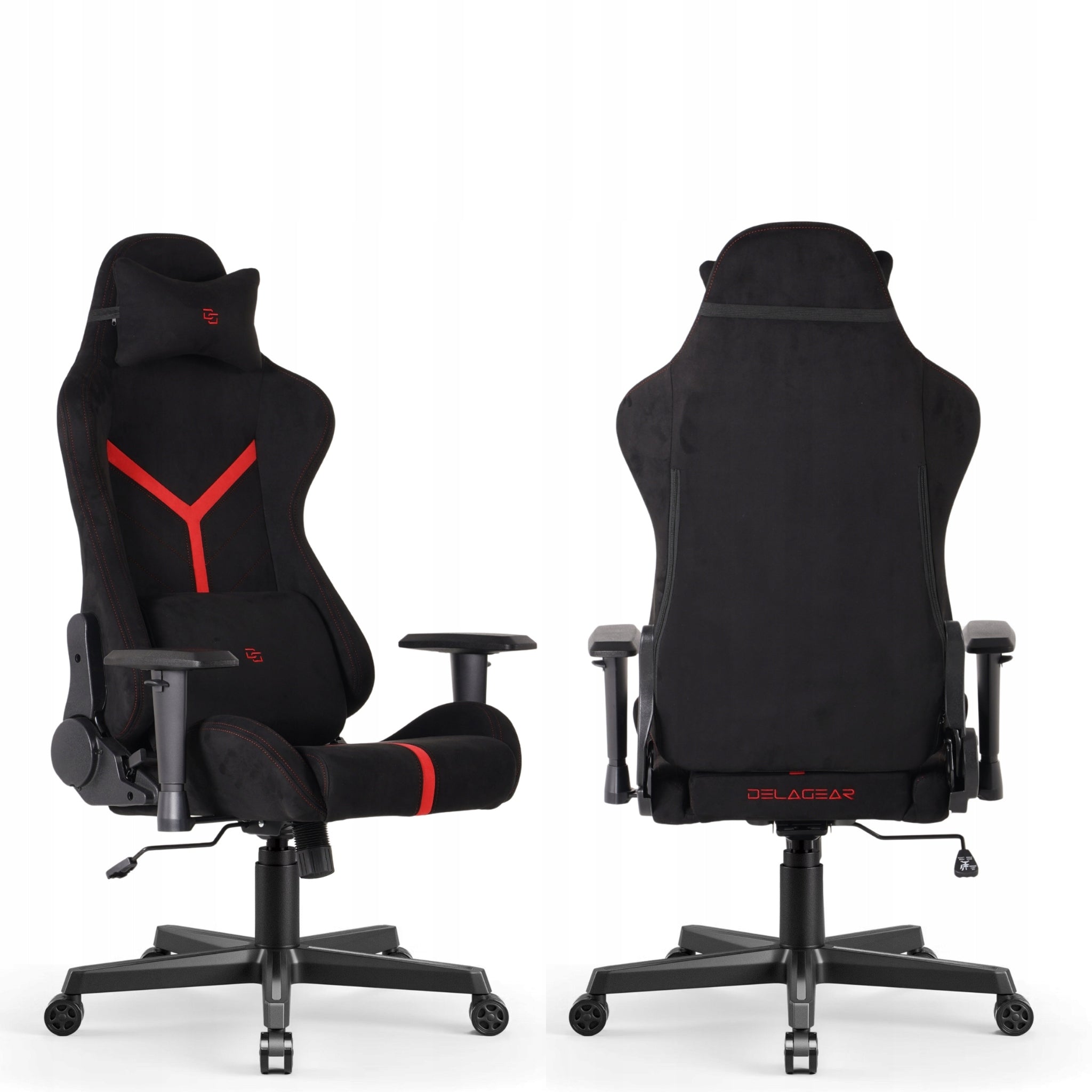 Gaming Chair Delagear G 525 Black & Red Material Model G 525 Czarno-czerwony Materiałowy
