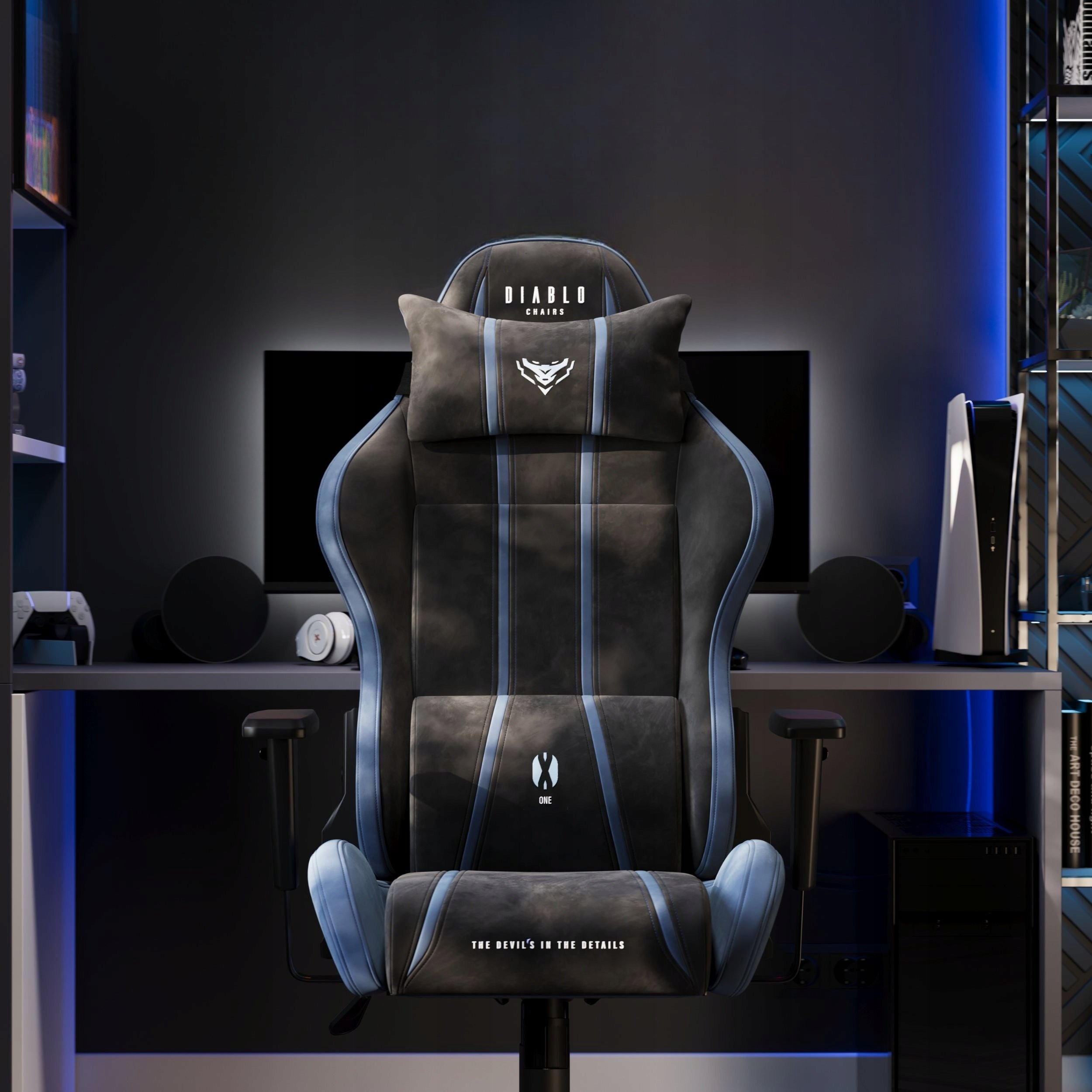 Gaming Chair Diablo X-One 2.0 Material, Normal Size Night Blue EAN (GTIN) 5904405577981
