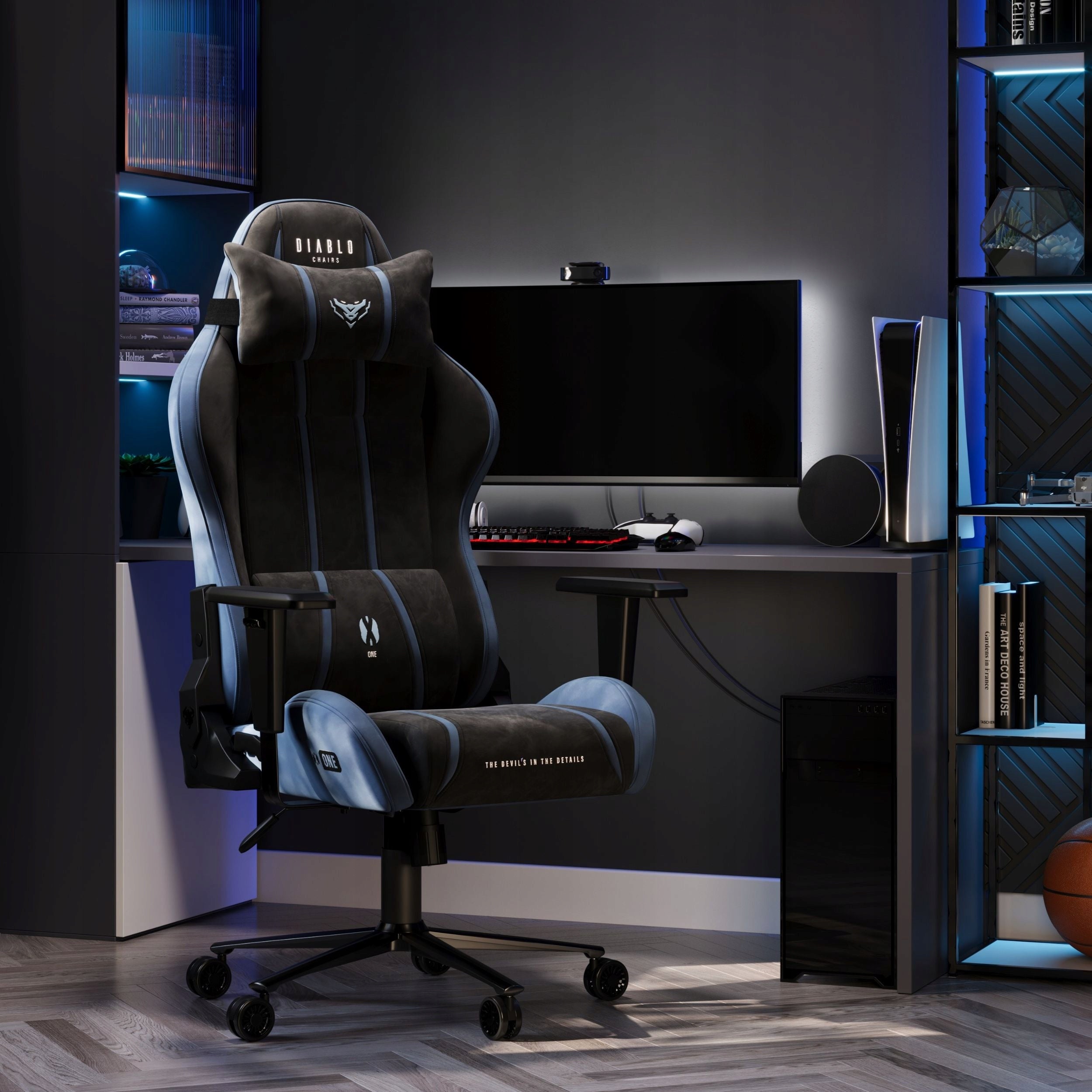 Gaming Chair Diablo X-One 2.0 Material, Normal Size Night Blue Manufacturer code 1614