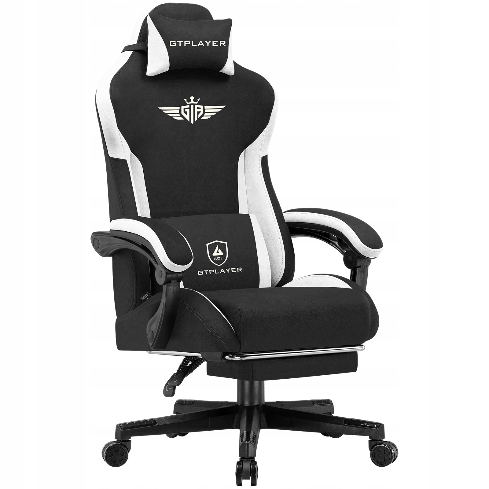 Gaming Chair Ergo Sunbed 165° Footrest Load 150kg Black Upholstery color black