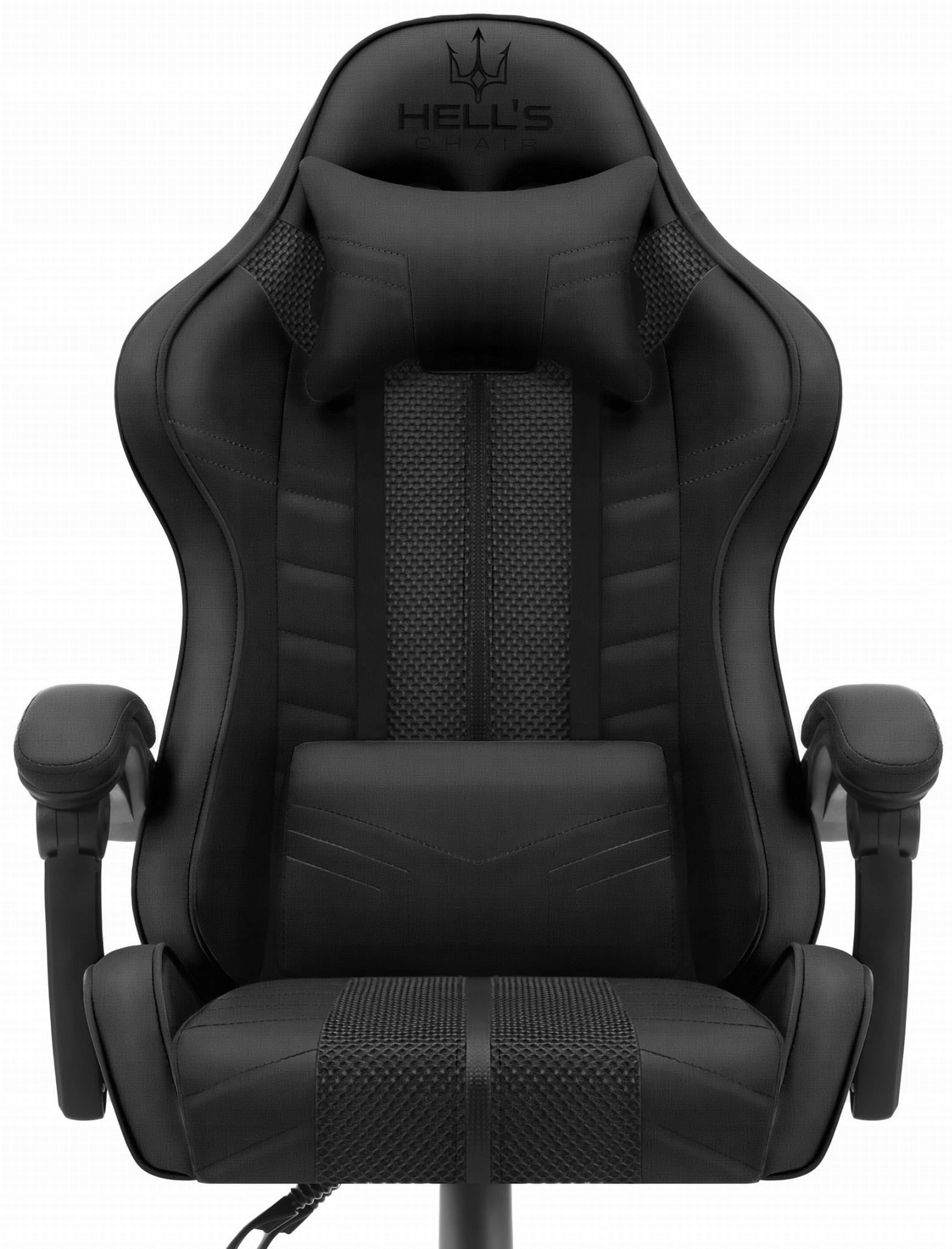 Gaming Chair FOR OFFICE PLAYER HELL'S CHAIR Black Fabric Black
