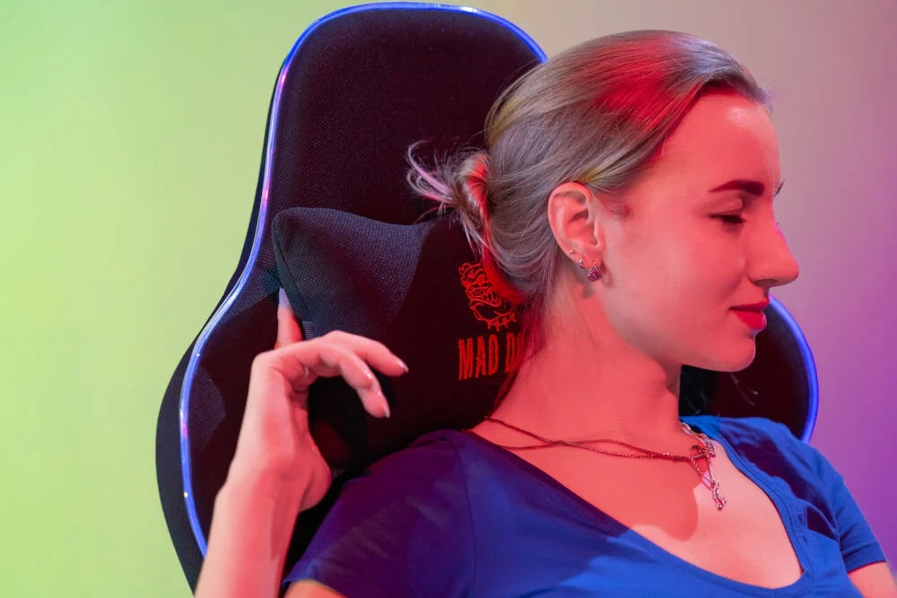 Gaming Chair MAD DOG GCH800 RGB Black Furniture depth 55 cm
