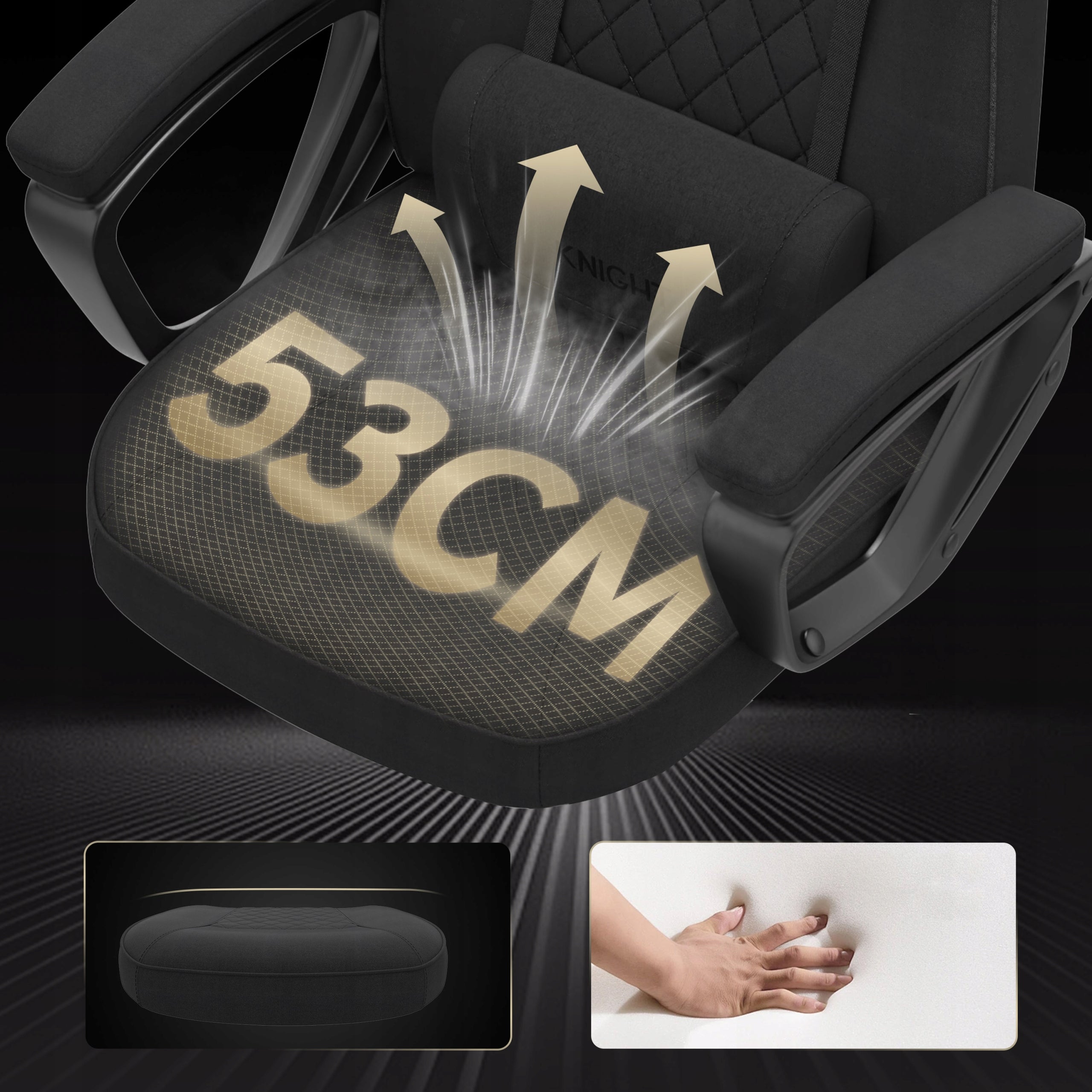 Gaming Chair Office Material Swivel Office Chair Knight Sense7 Model Knight