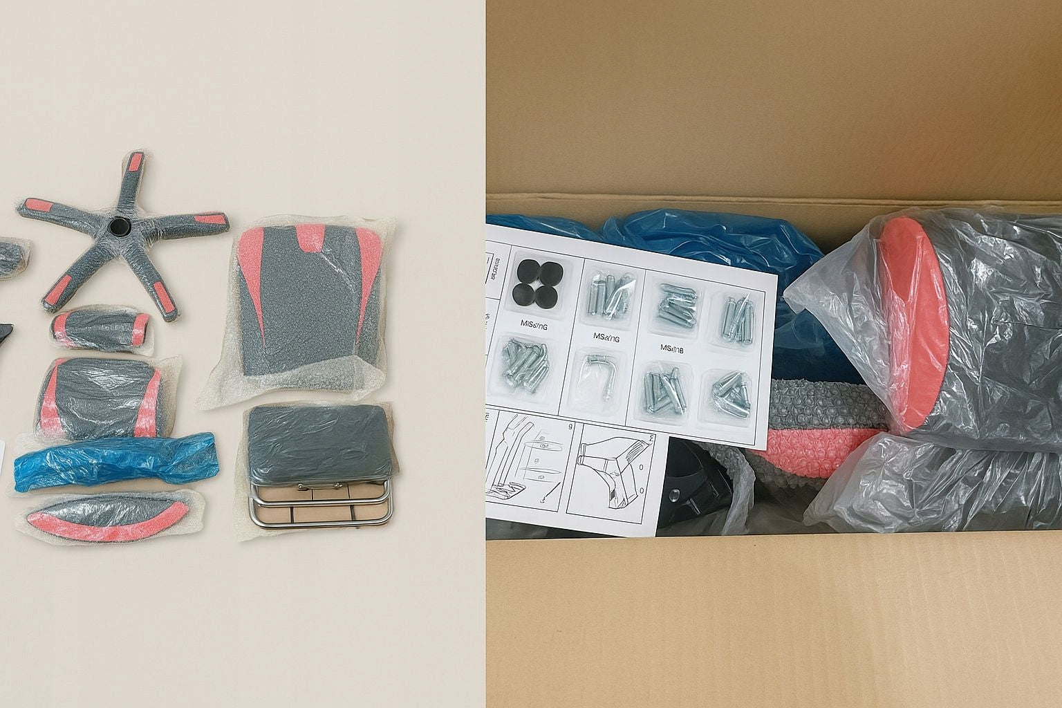 Gaming Chair Office Player Chair Xgaming - Pink White RGB LED Furniture width 50 cm