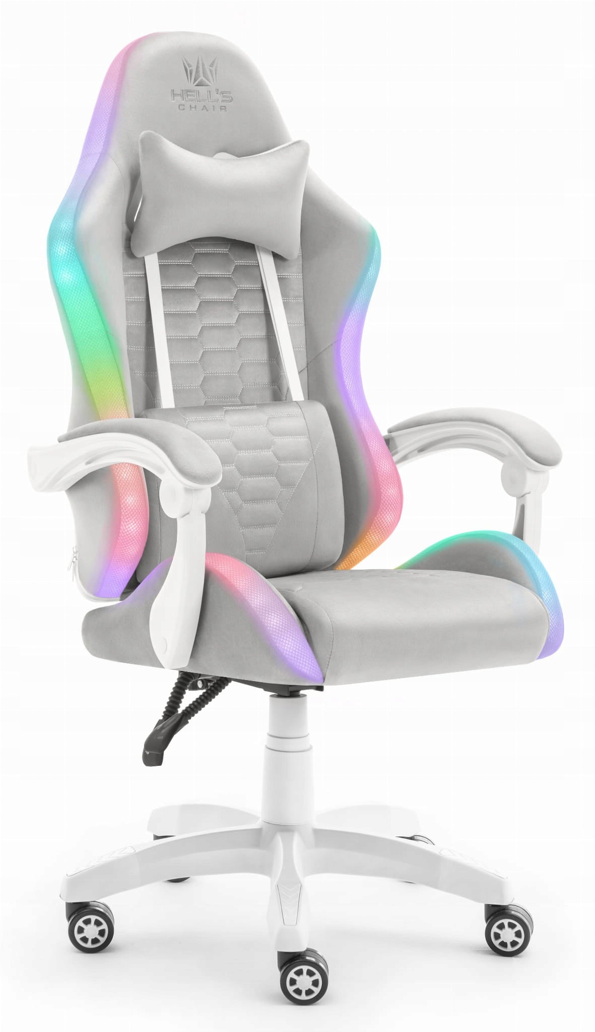 Gaming Chair Office Rotary Hell's Chair HC-1000 LED RGB Fabric Brand HELL'S CHAIR
