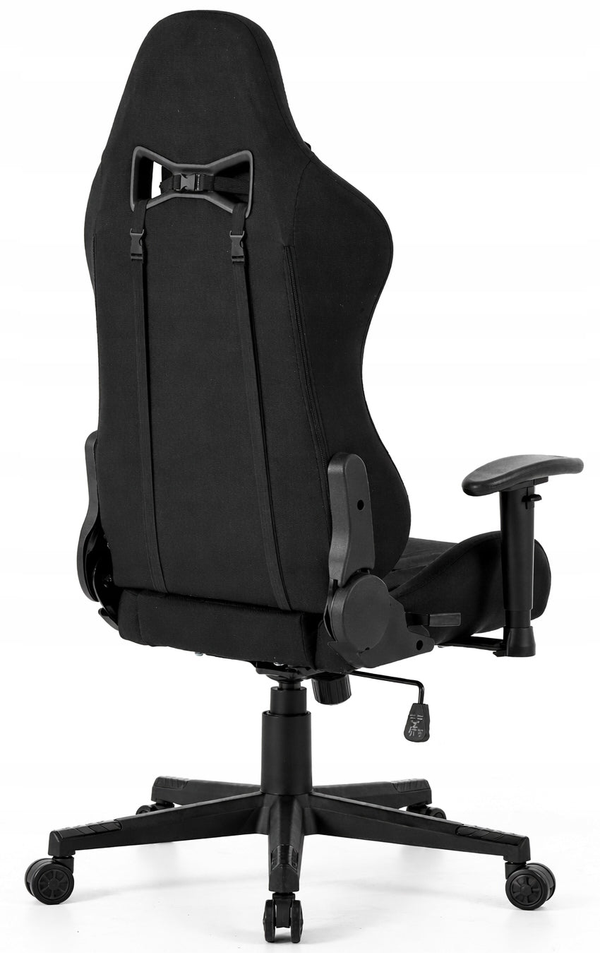 Gaming Chair Office Swivel Adjustable for Player Fabric Black Model Paladin II