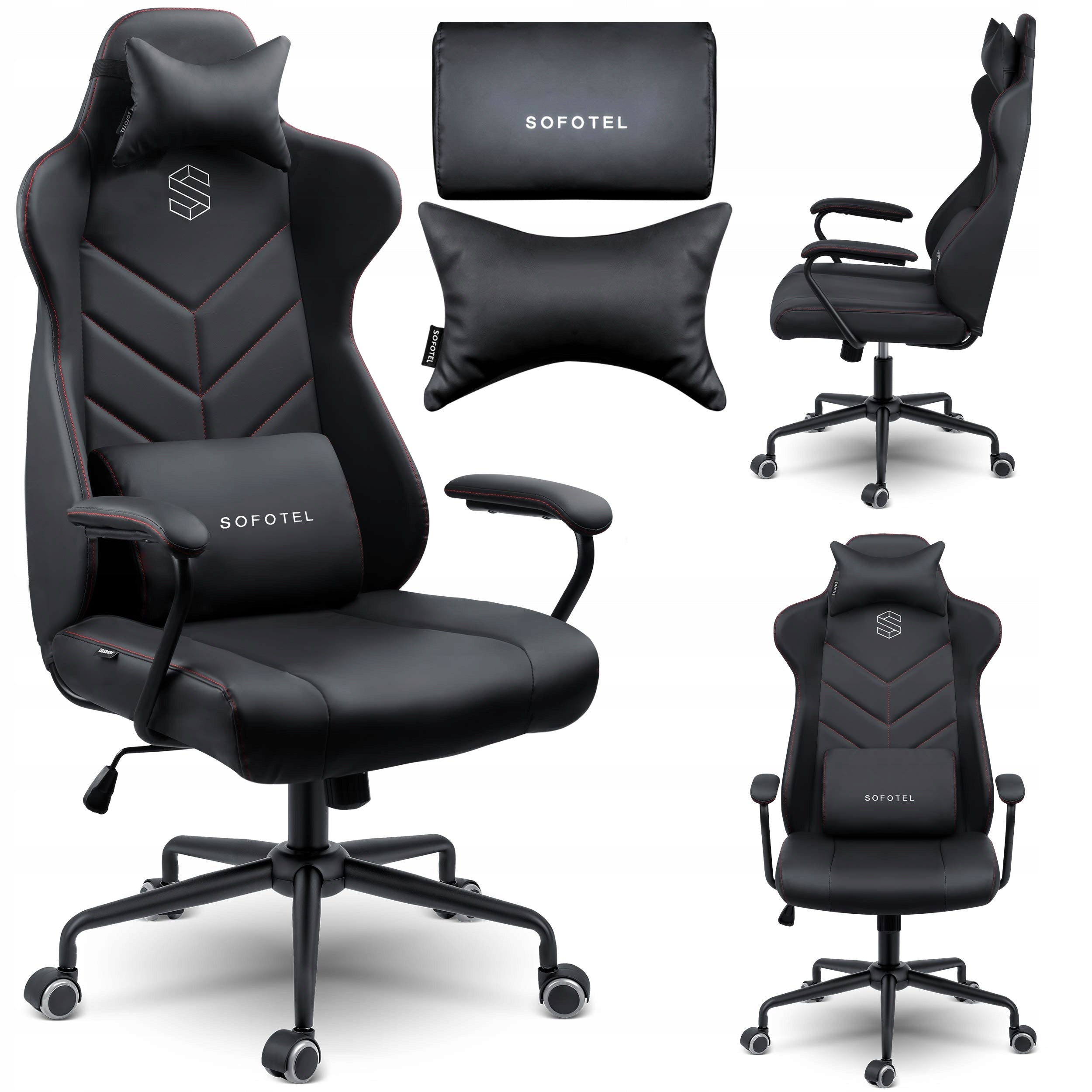 Gaming Chair Office Swivel Black Office Chair Sofotel