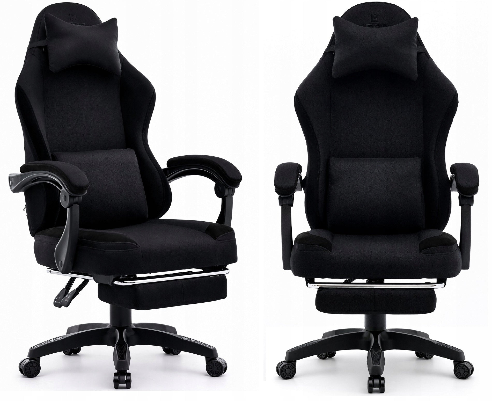 Gaming Chair Office Swivel Gaming Chair Gaming Fabric Black Packaging status original