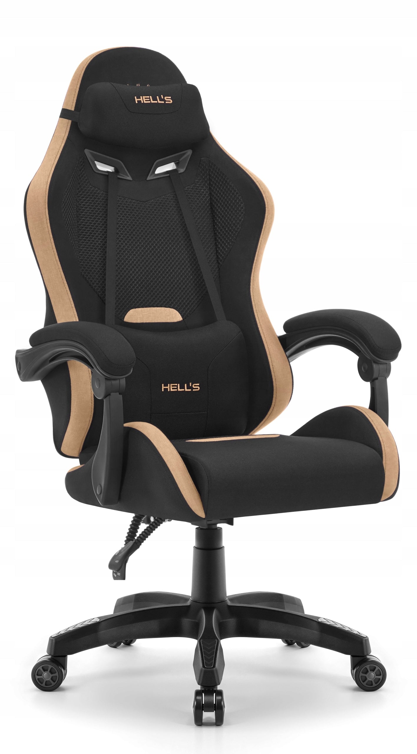 Gaming Chair Office Swivel Hell's Chair HC-1012 Black Beige Fabric Model HC- 1012 Beige