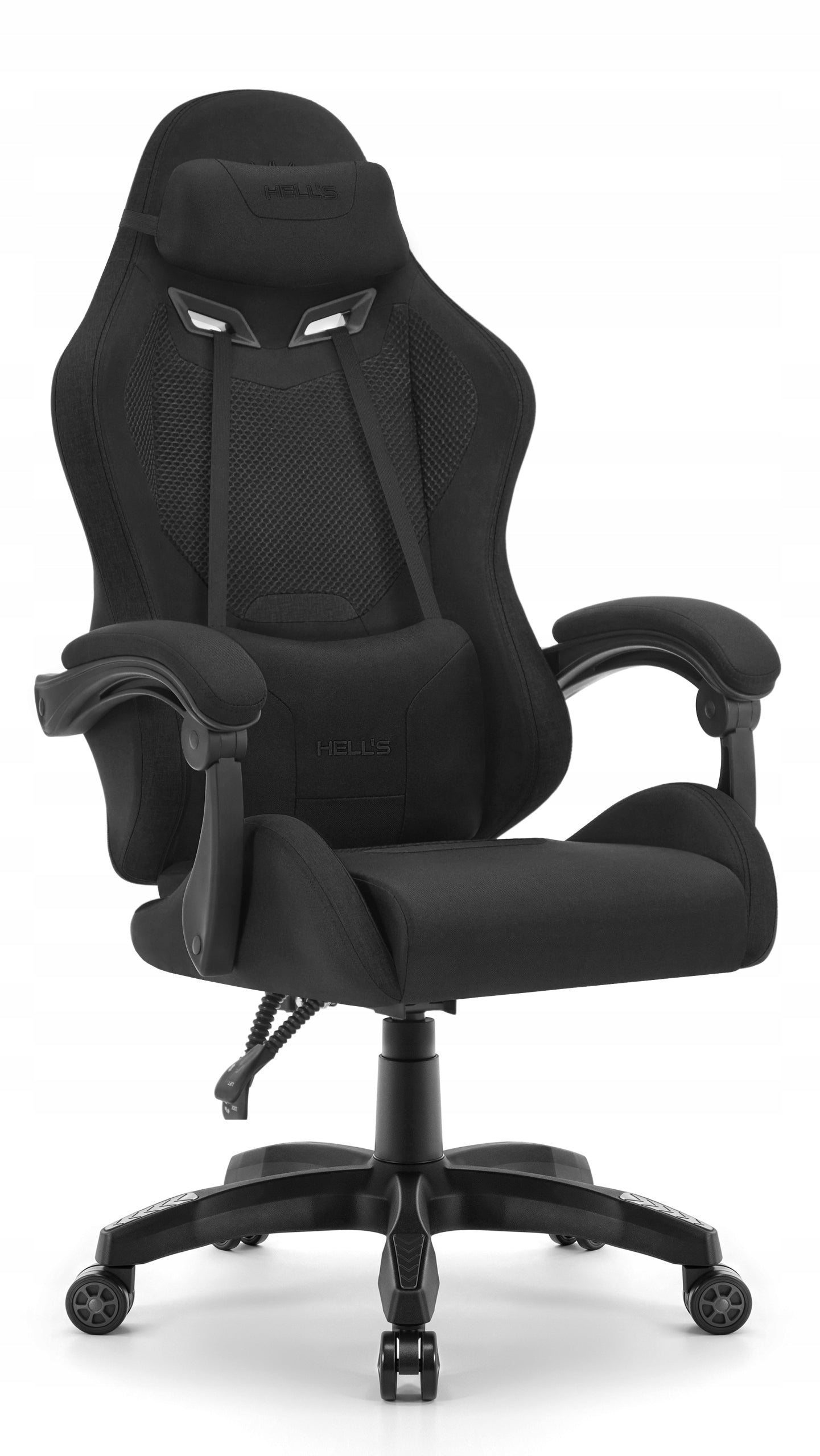 Gaming Chair Office Swivel Hell's Chair HC-1012 Black Fabric Brand HELL'S CHAIR