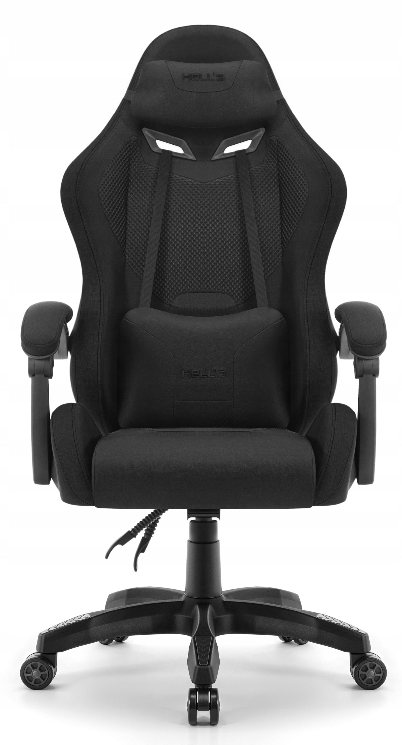 Gaming Chair Office Swivel Hell's Chair HC-1012 Black Fabric Upholstery color black