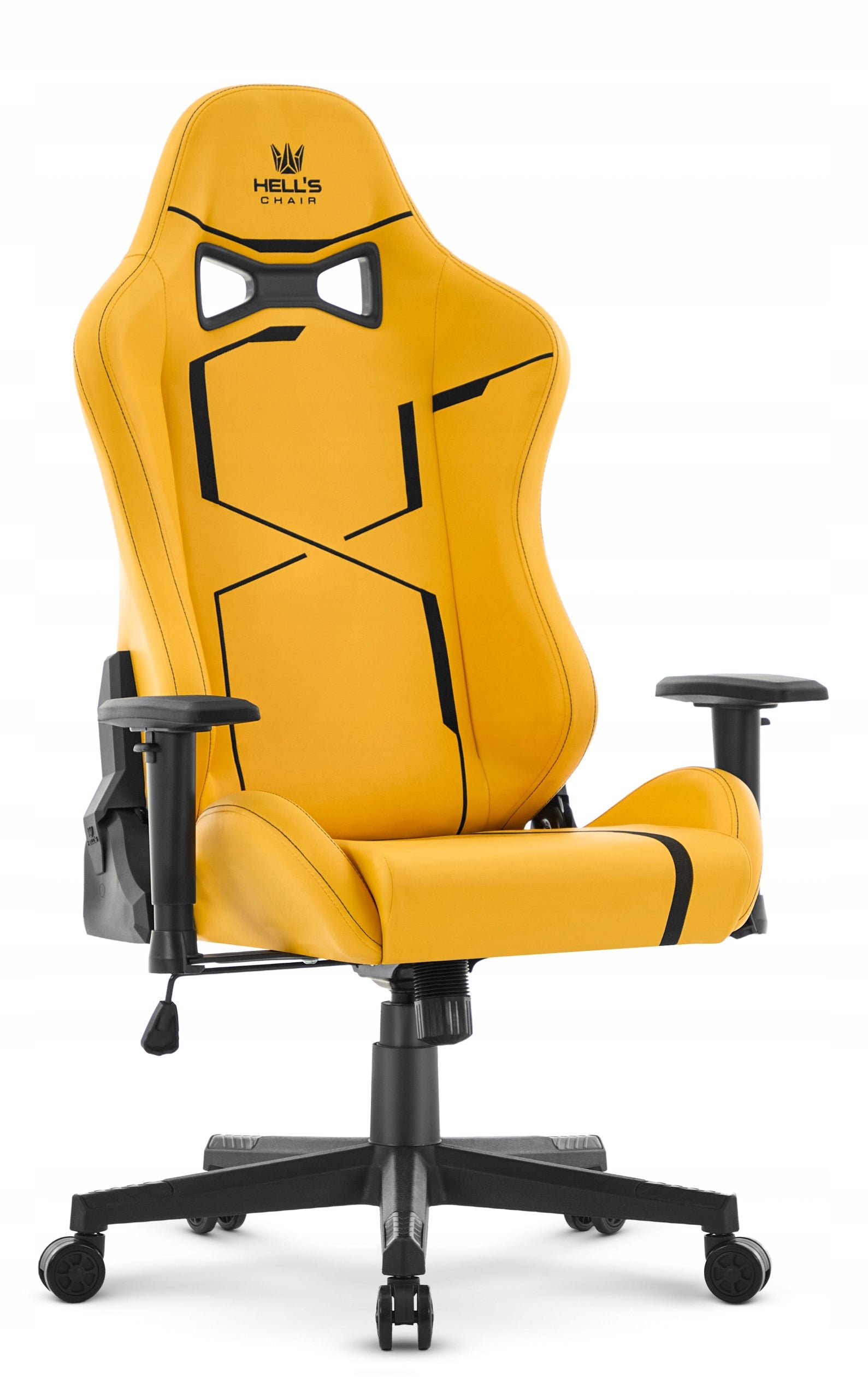 Gaming Chair Office Swivel Hell's Chair HC- 2001 Yellow Furniture height 137 cm