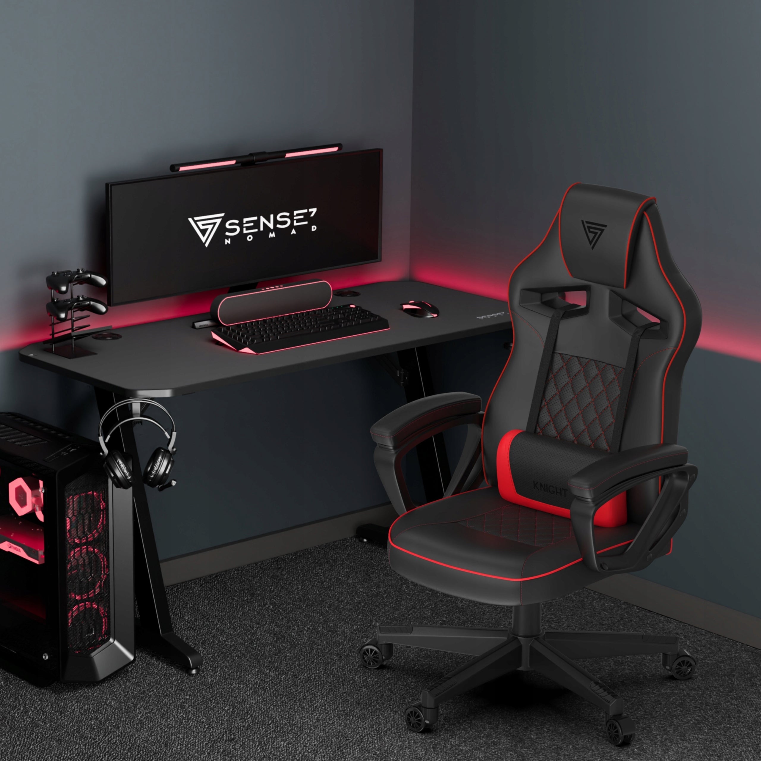Gaming Chair Office Swivel Office Chair - Knight Sense7 Brand Sense7