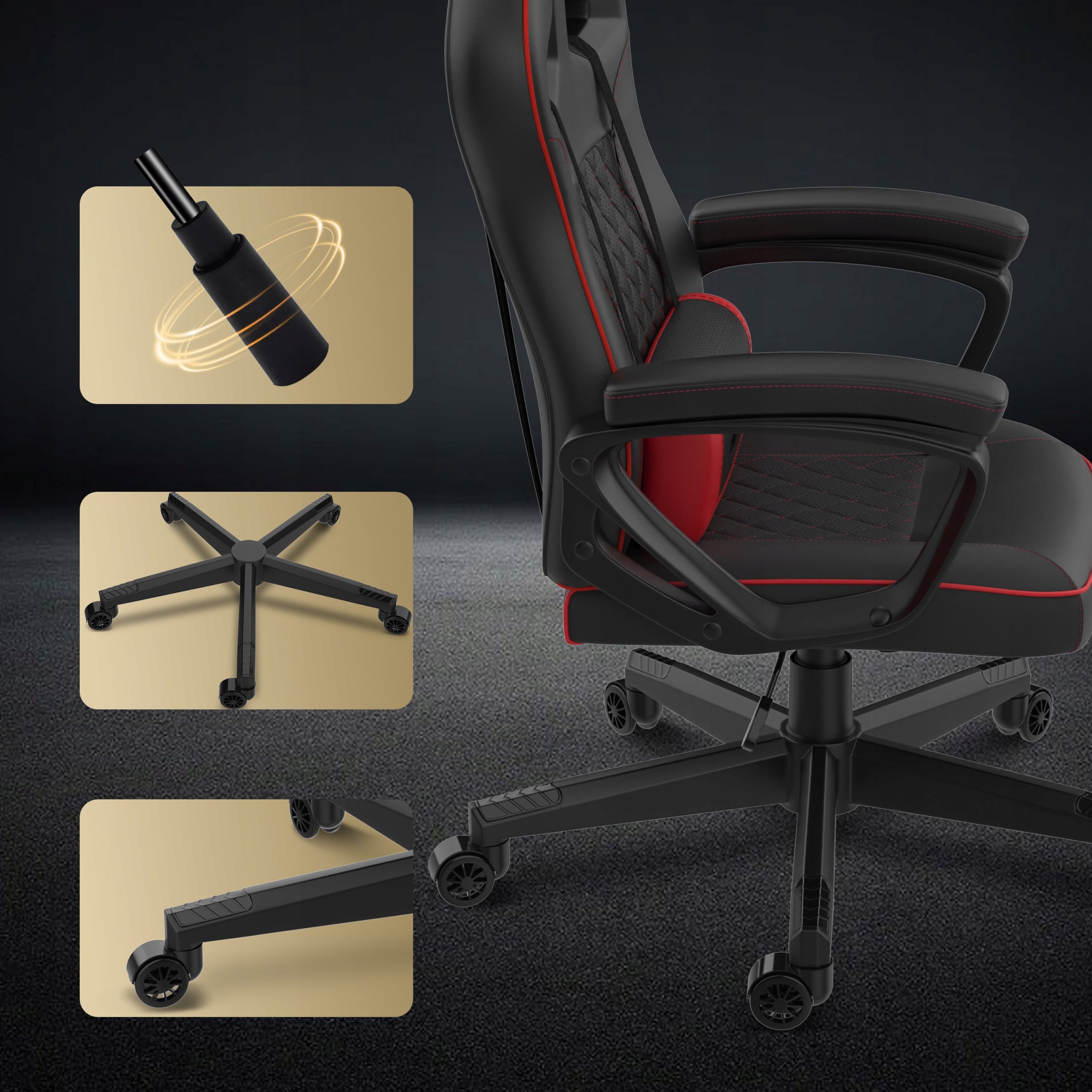 Gaming Chair Office Swivel Office Chair - Knight Sense7 Furniture depth 58 cm