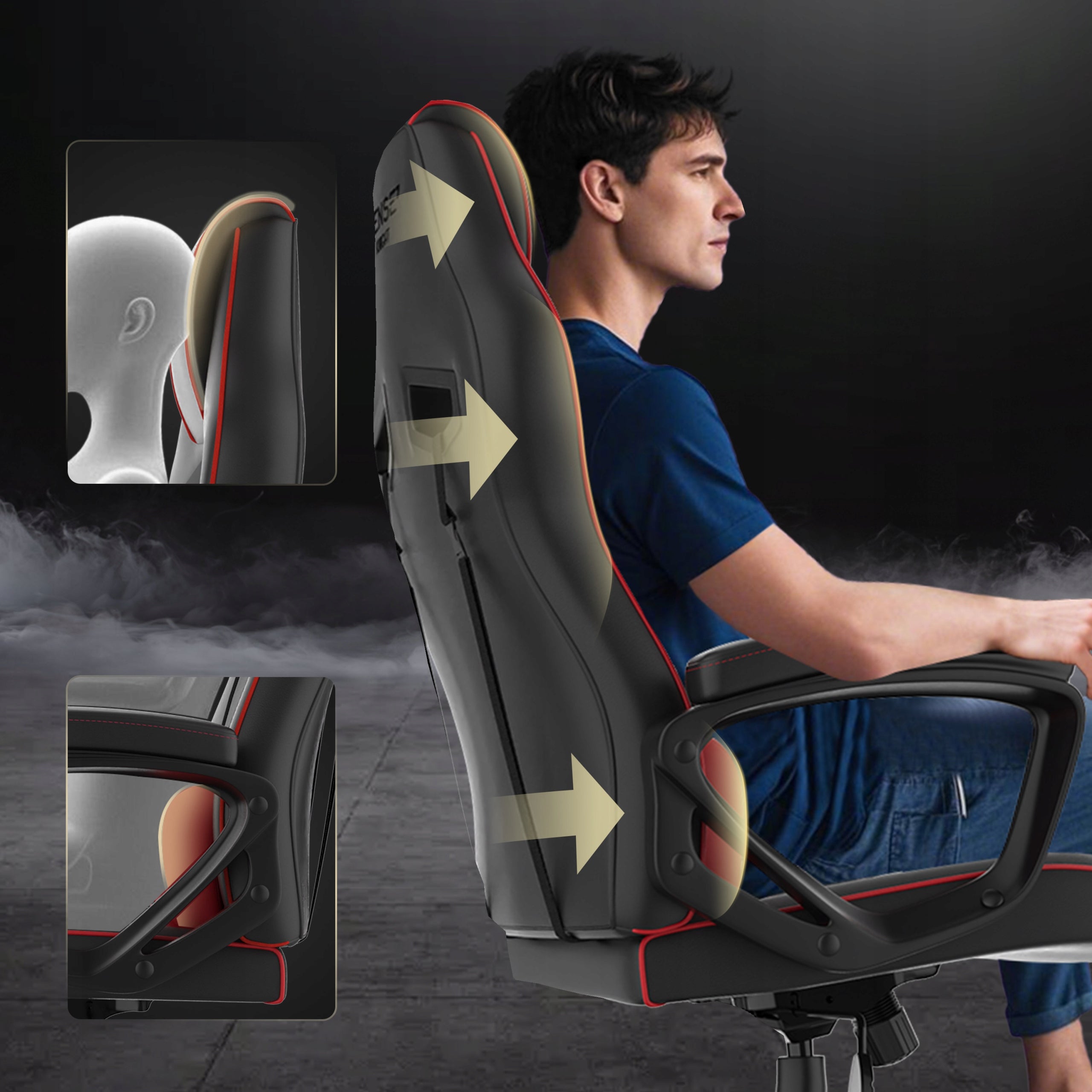 Gaming Chair Office Swivel Office Chair - Knight Sense7 Model Knight