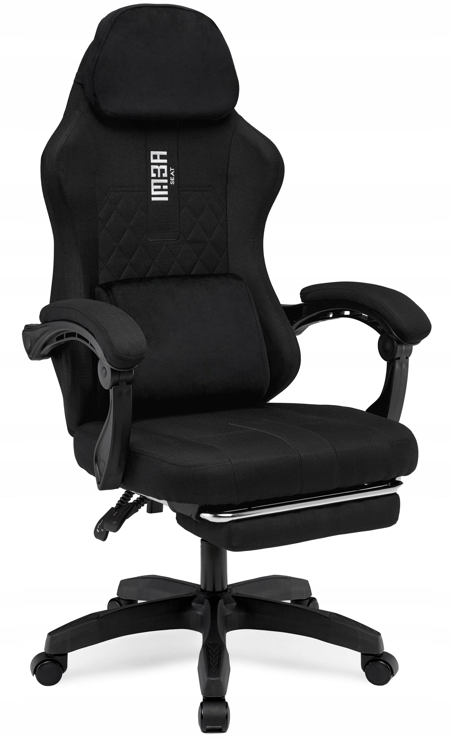 Gaming Chair Office Swivel Player Chair Fabric Black Packaging status original