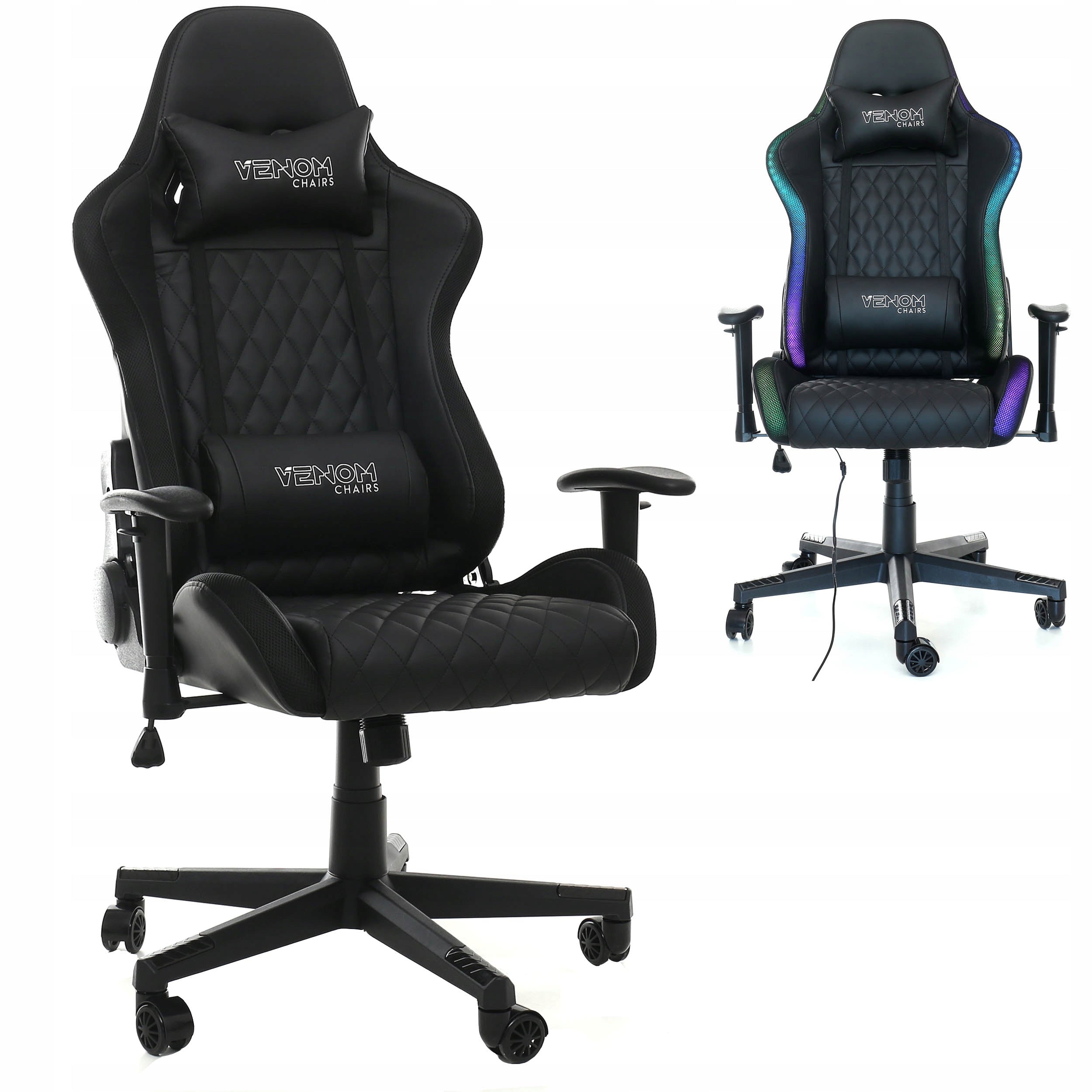 Gaming Chair Player Rotary VENOM CHAIRS RGB Remote Control LED Manufacturer code LED01