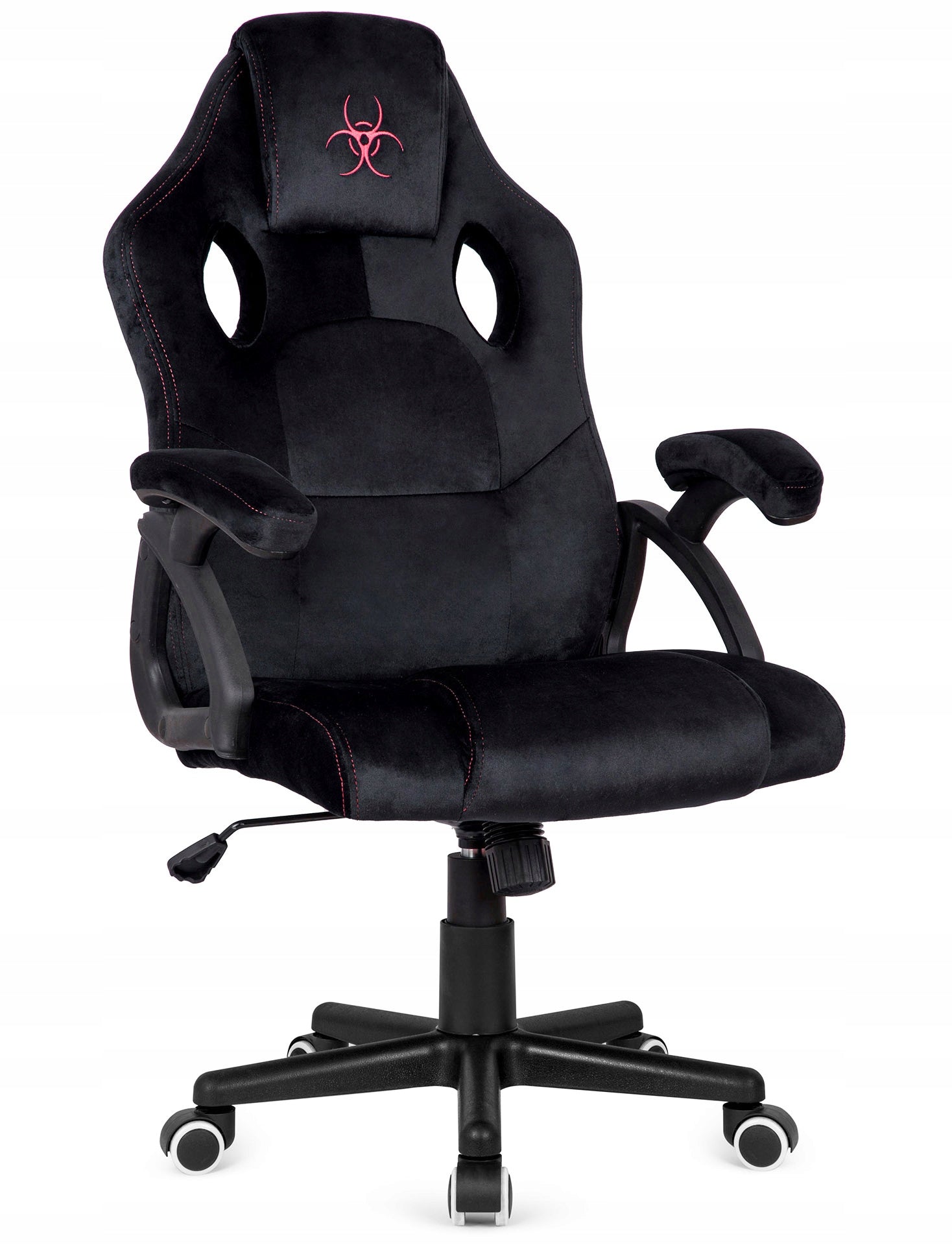 Gaming Chair Rotating Gamer Velour Black Student Desk Chair Brand Lugano
