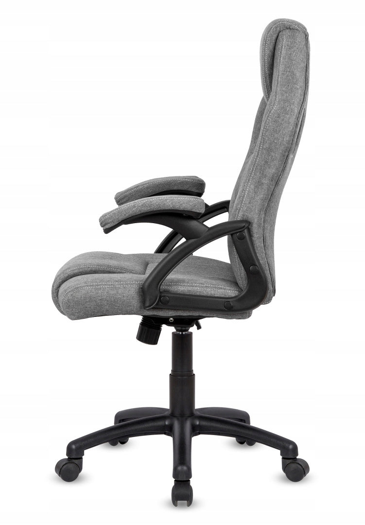 Gaming Chair Rotating Player Fabric Gray Student Desk Chair Packaging status original