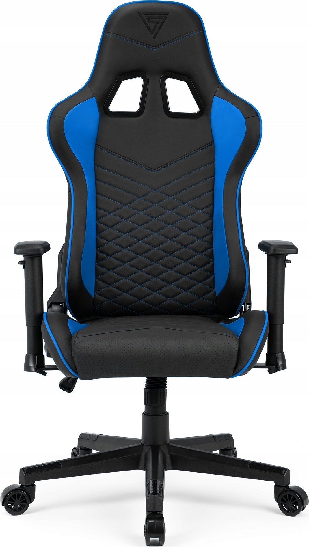 Gaming Chair Swivel Adjustable Bucket Sense7 Upholstery color blue and black