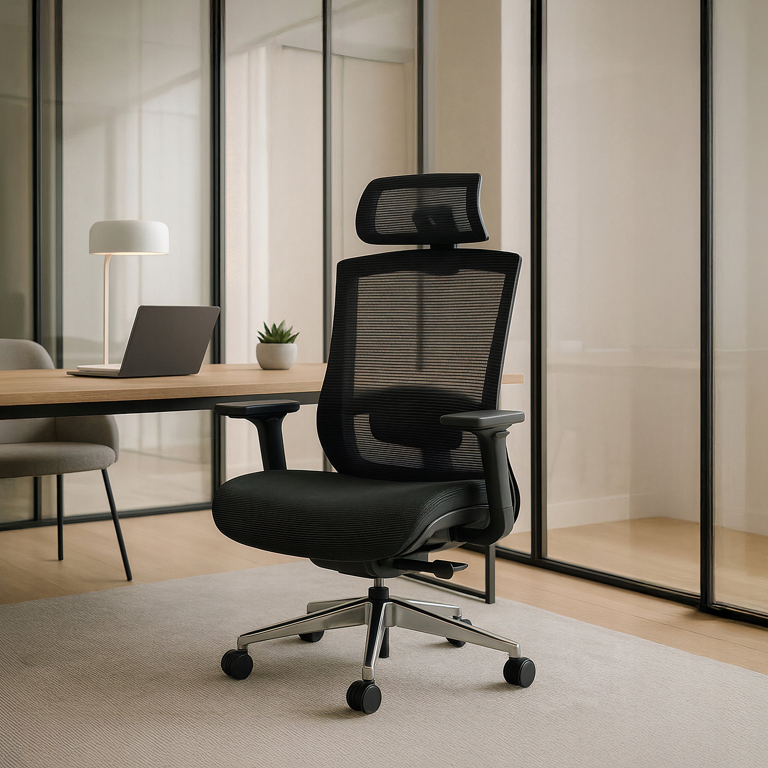 Gaming Chair Swivel Desk Chair Ergonomic Black DYLAN Packaging status original