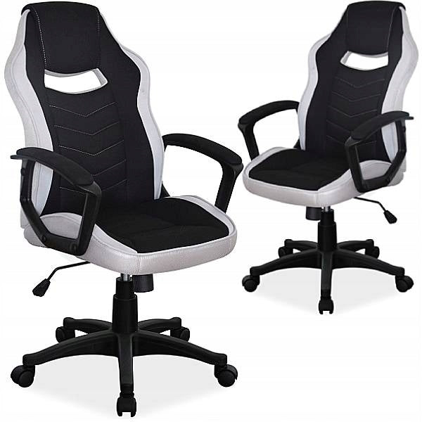 Gaming Chair Swivel Office Chair CAMARO Grey/Black TILT SIGNAL