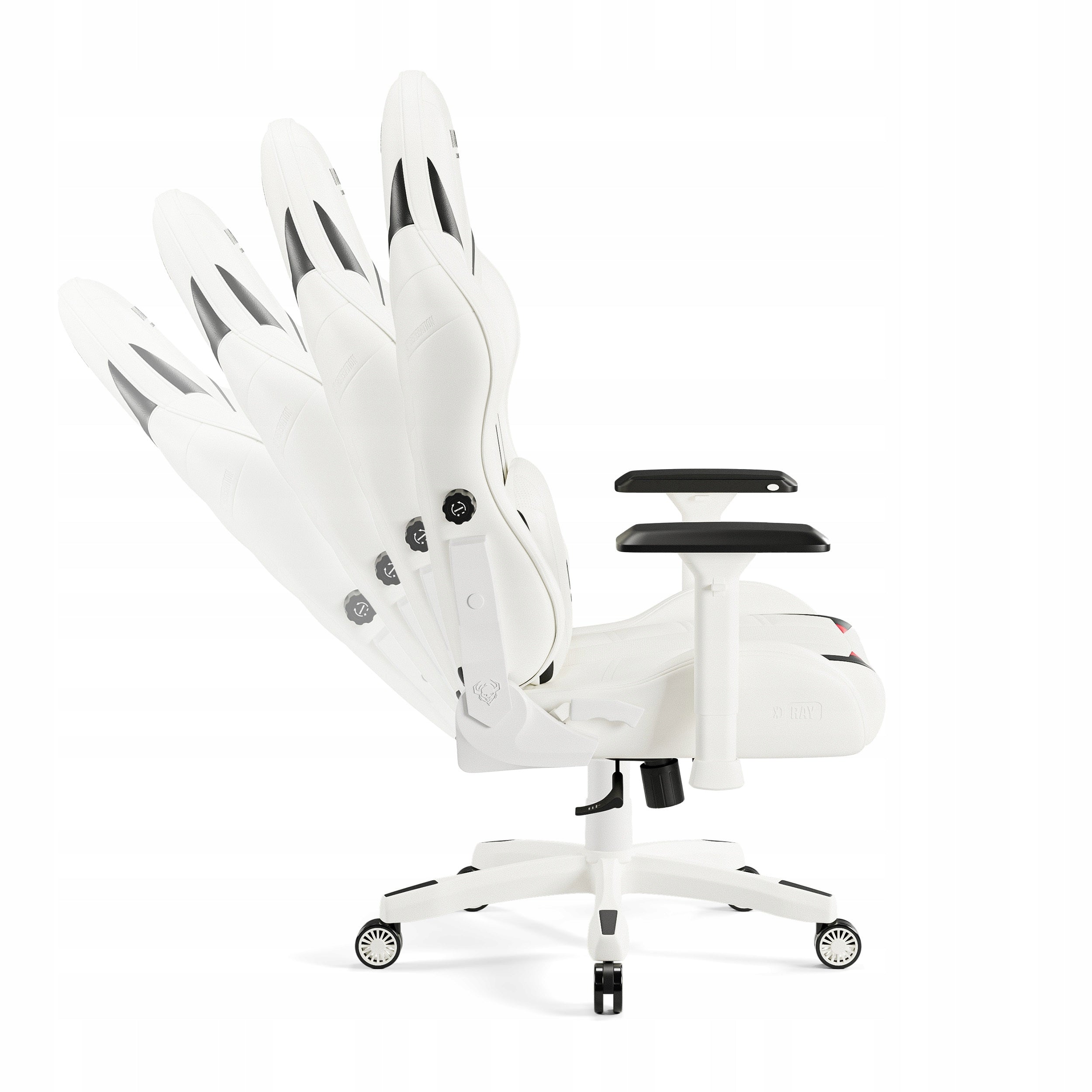 Gaming Chair Swivel PREMIUM DIABLO X-Ray 2.0 Normal Size: Black & White Brand Diablo Chairs