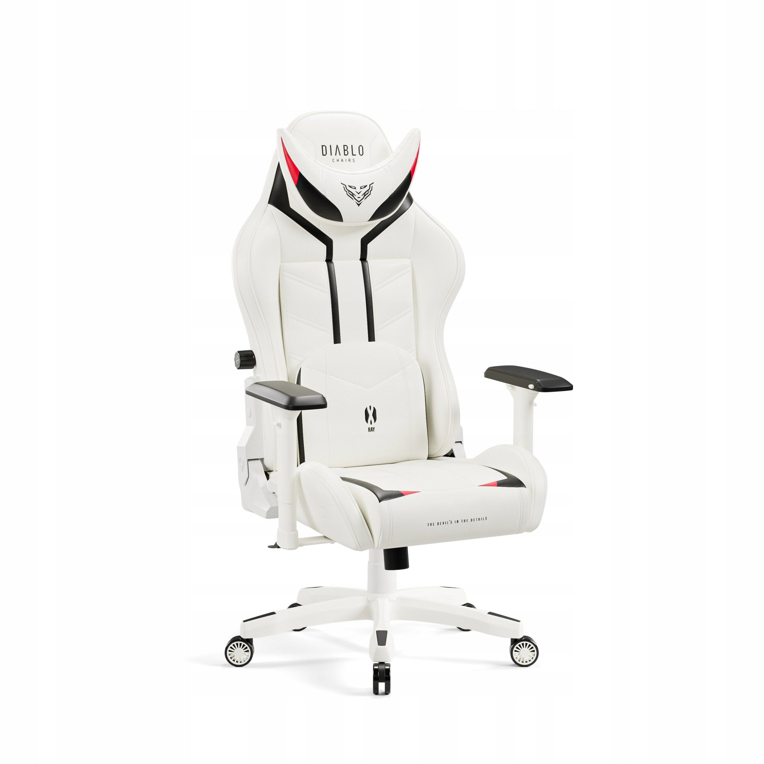 Gaming Chair Swivel PREMIUM DIABLO X-Ray 2.0 Normal Size: Black & White